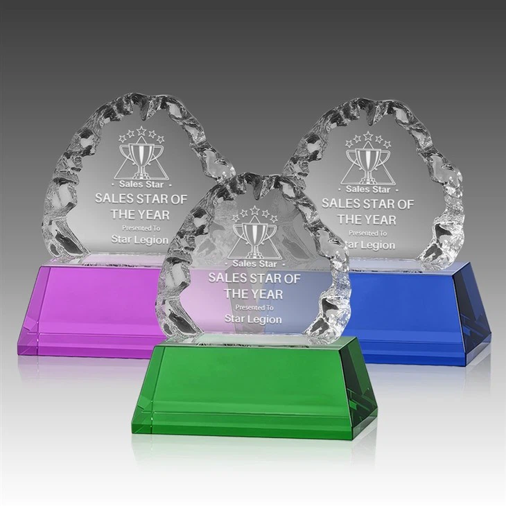 Crystal Arced & Fractured Iceberg Awards manufacturers