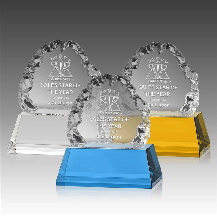 Crystal Arced & Fractured Iceberg Awards manufacturers